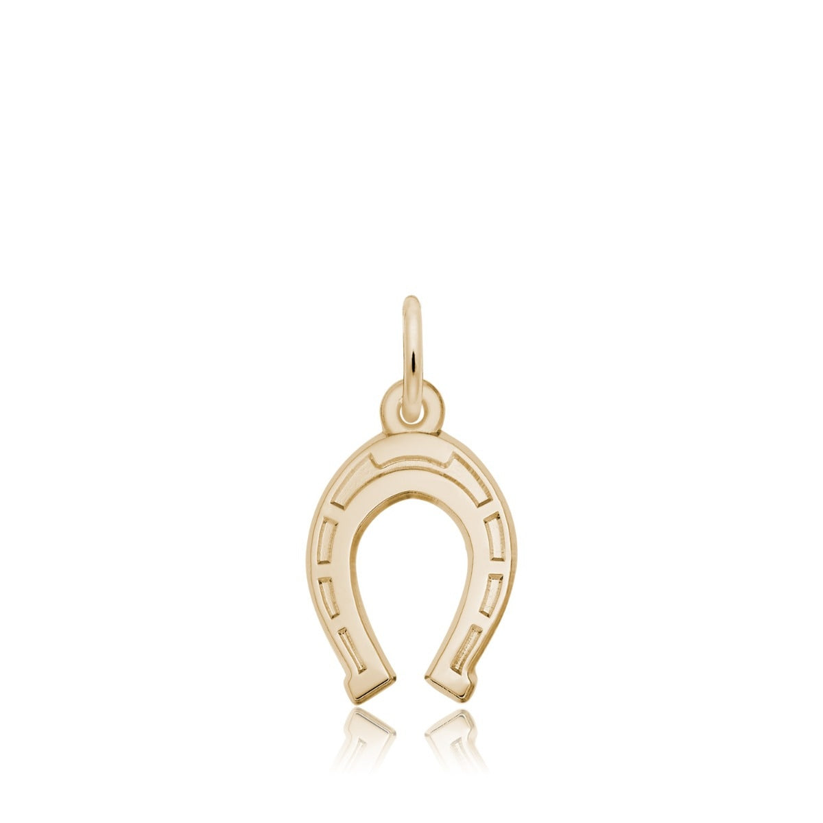 Horseshoe Charm in 14K Yellow Gold