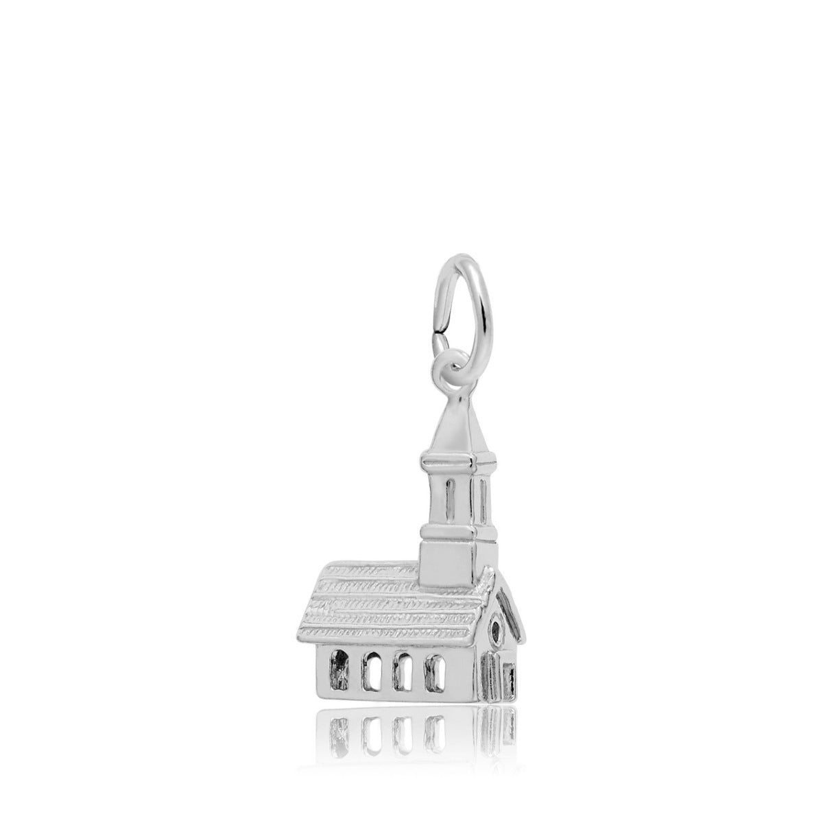 Church Charm in Sterling Silver
