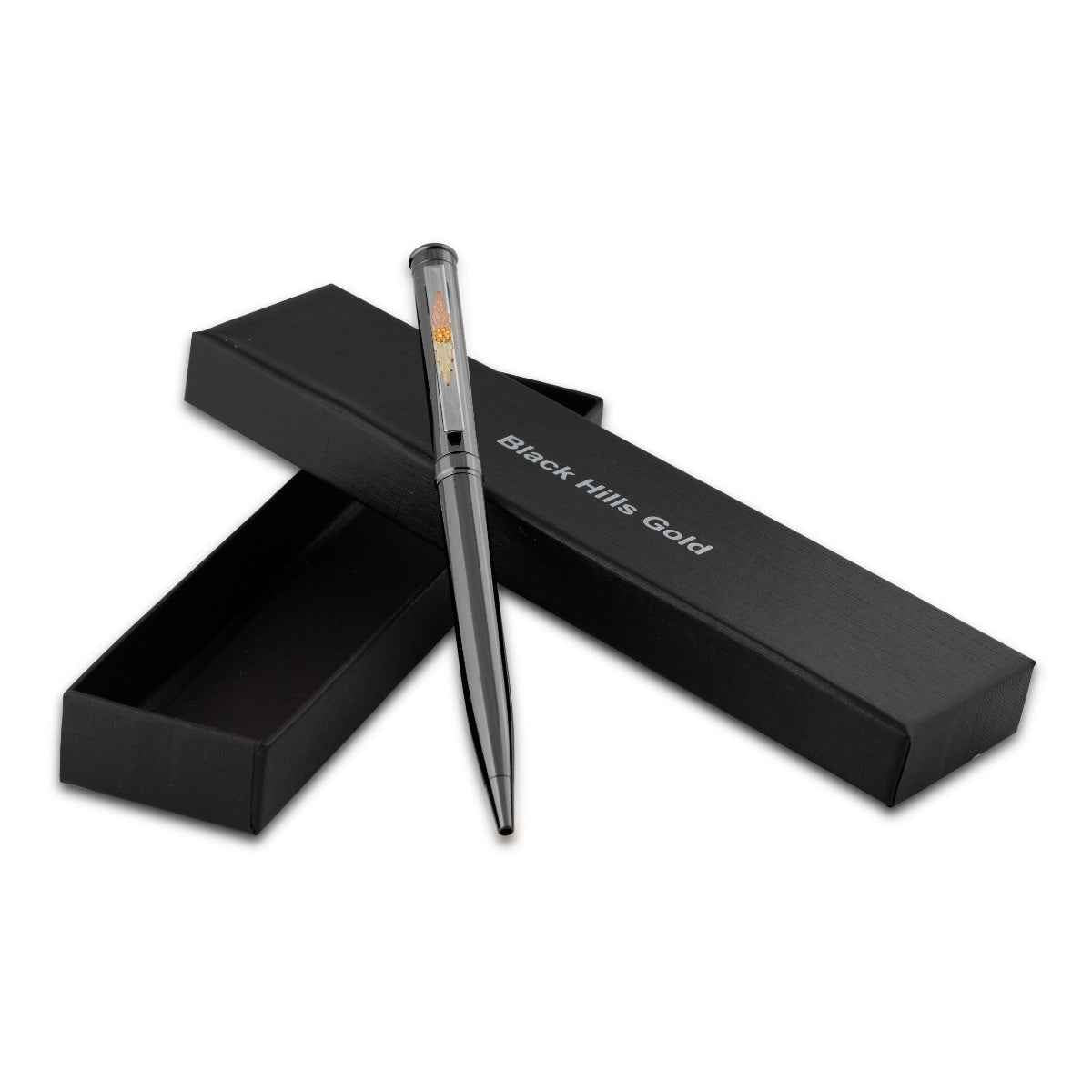 Black Hills Gold Black Pen with Ink Refill & Box