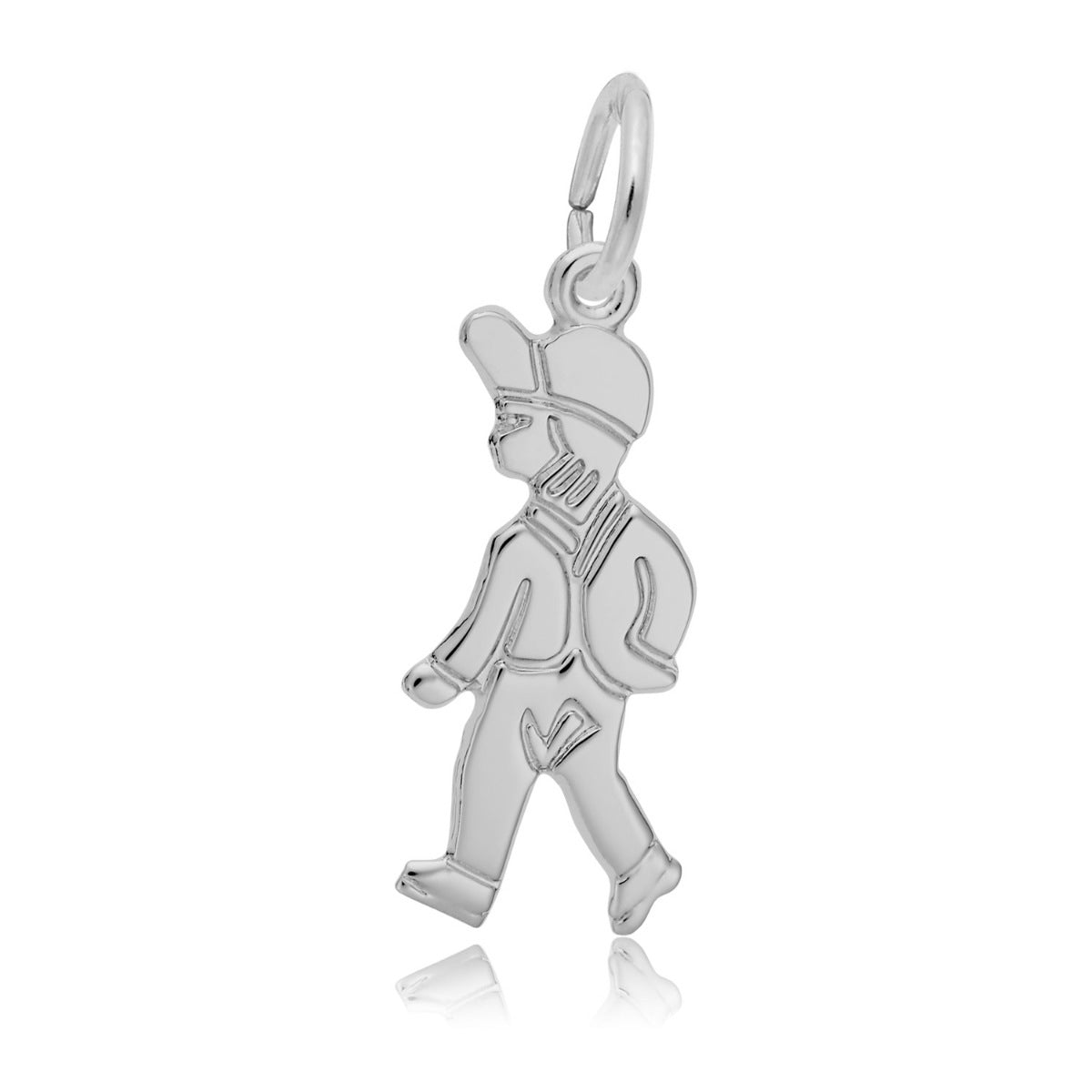 Walking Boy Charm in Sterling Silver