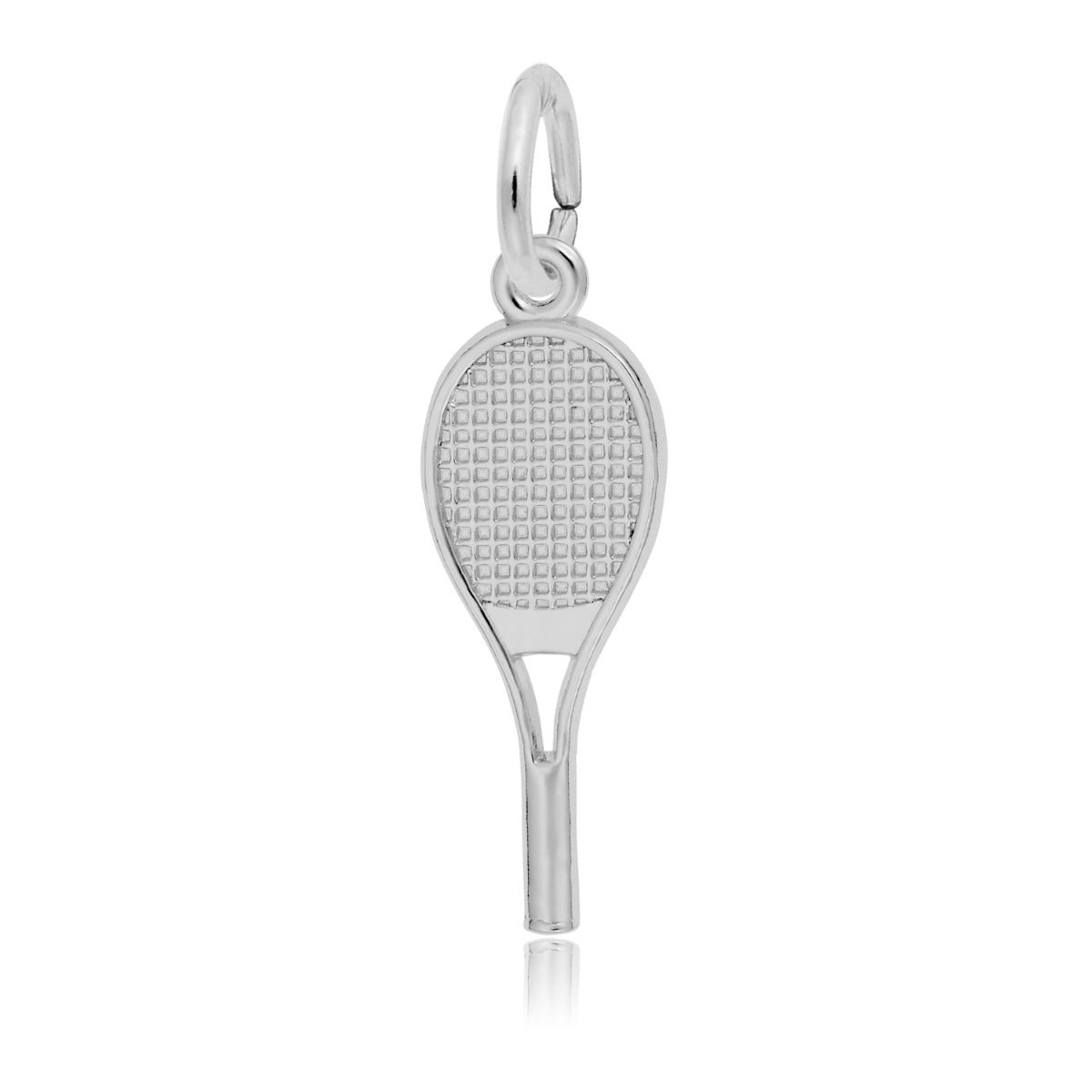 Tennis Racquet Charm in Sterling Silver