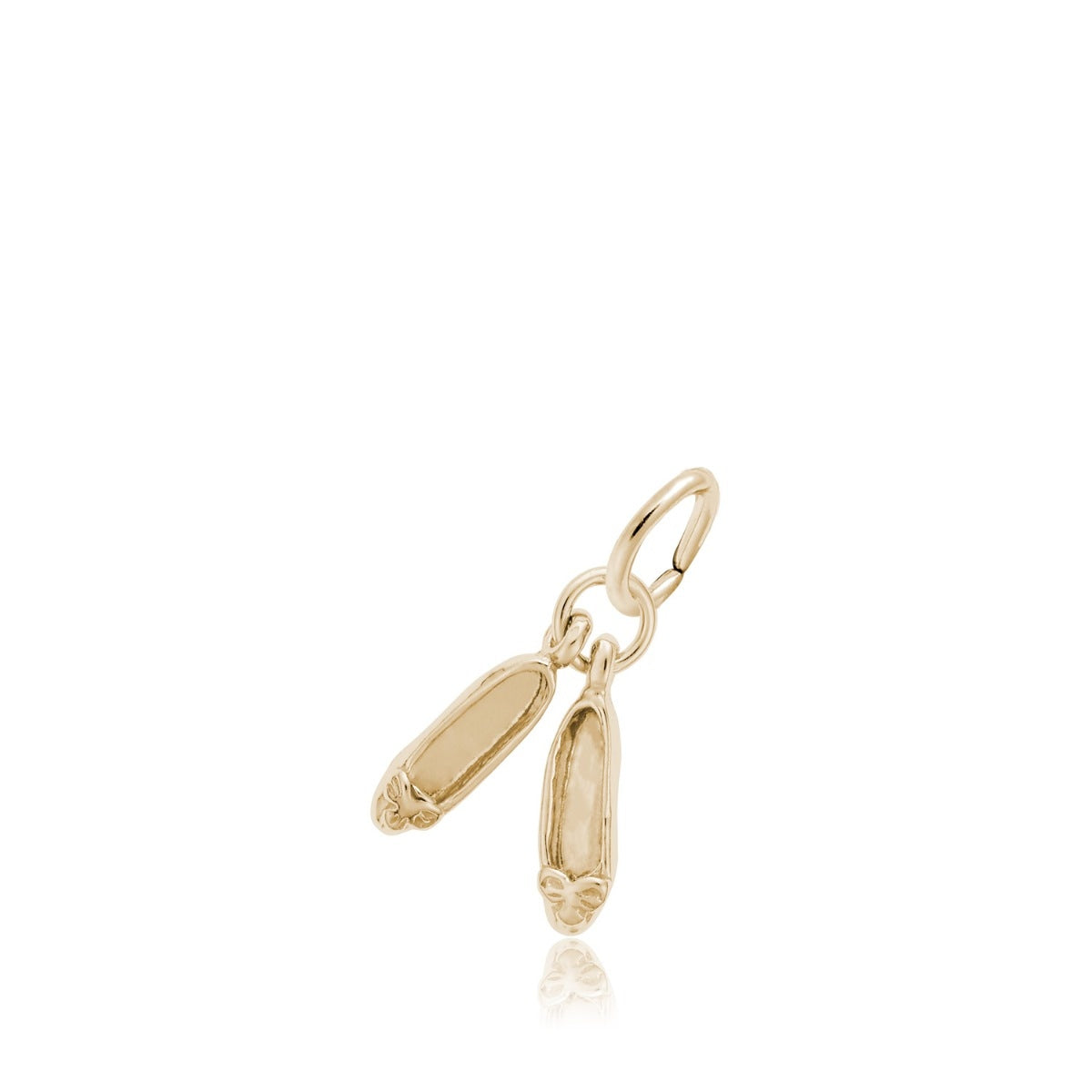 Ballet Shoes Charm in 14K Yellow Gold