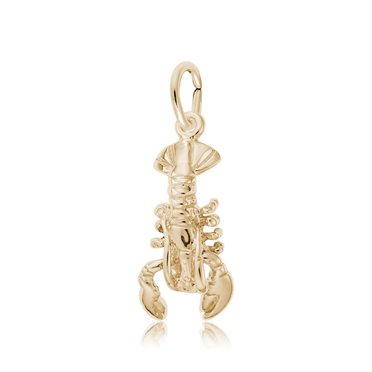 Lobster Charm in 14K Yellow Gold