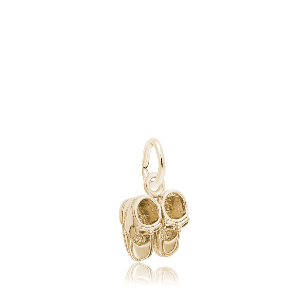 Baby Booties Charm in 14K Yellow Gold