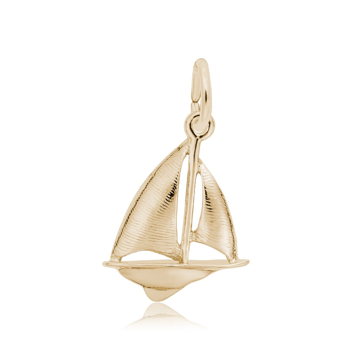 Sailboat Charm in 14K Yellow Gold