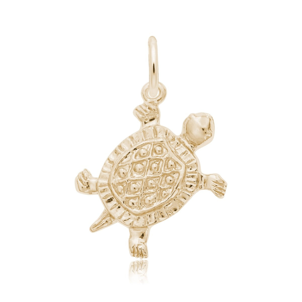 Turtle Charm in 14K Yellow Gold