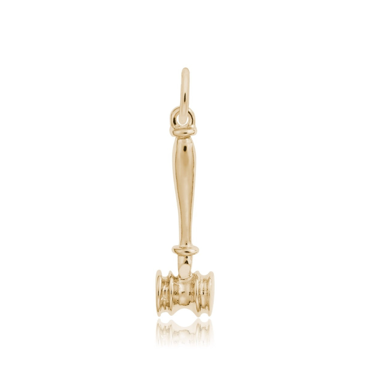 Gavel Charm in 14K Yellow Gold