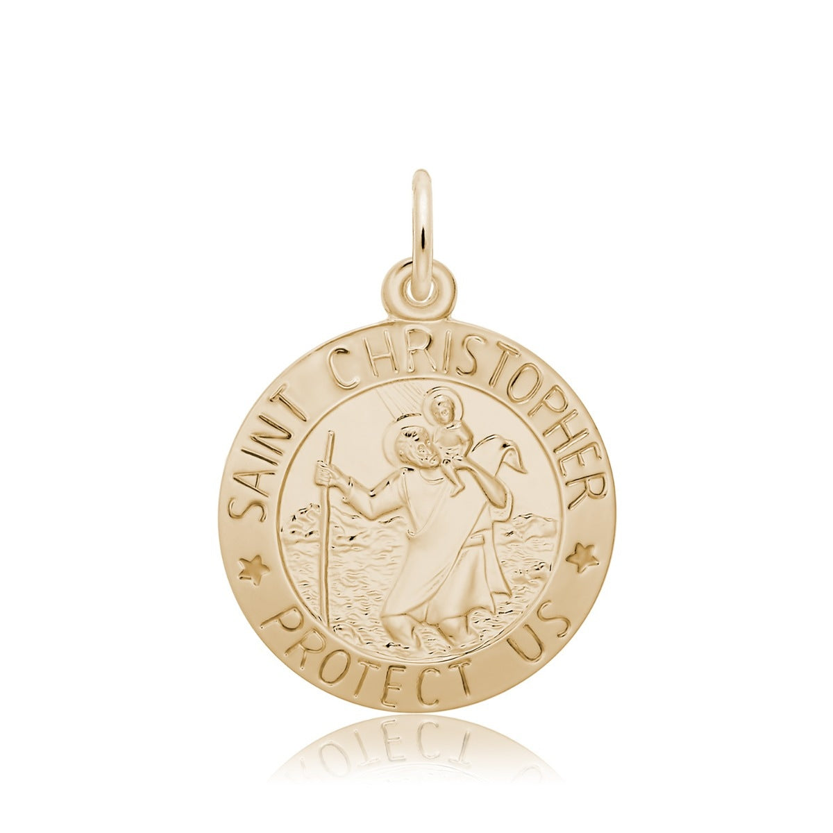 St. Christopher Charm in 14K Yellow Gold