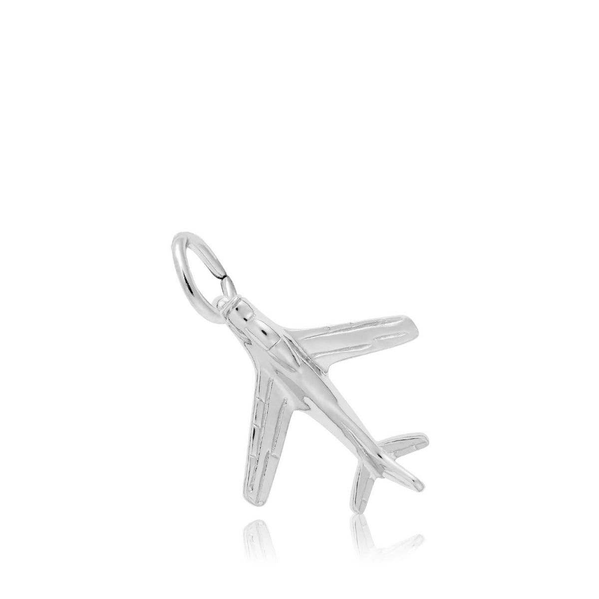 Military Plane Charm in Sterling Silver