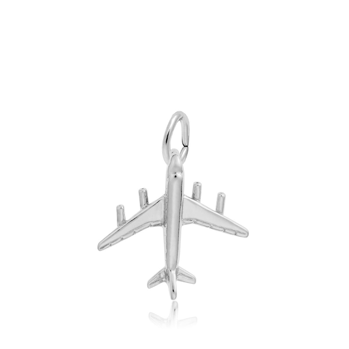 Airplane Charm in Sterling Silver