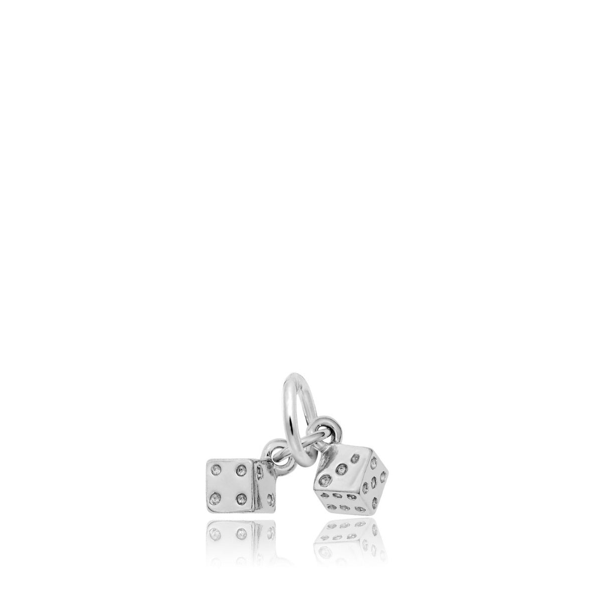 Dice Charm in Sterling Silver