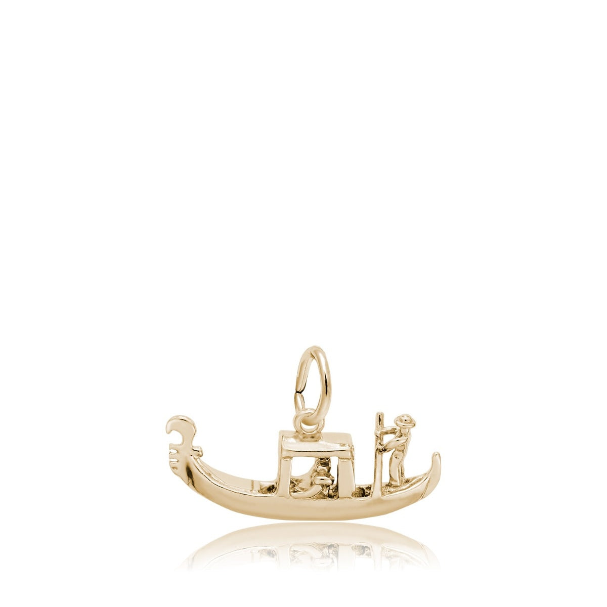 Venetian Gondola Charm in 14K Yellow Gold