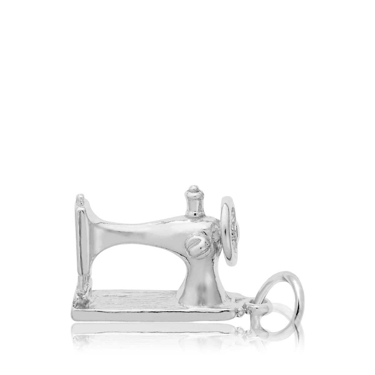 Sewing Machine Charm in Sterling Silver