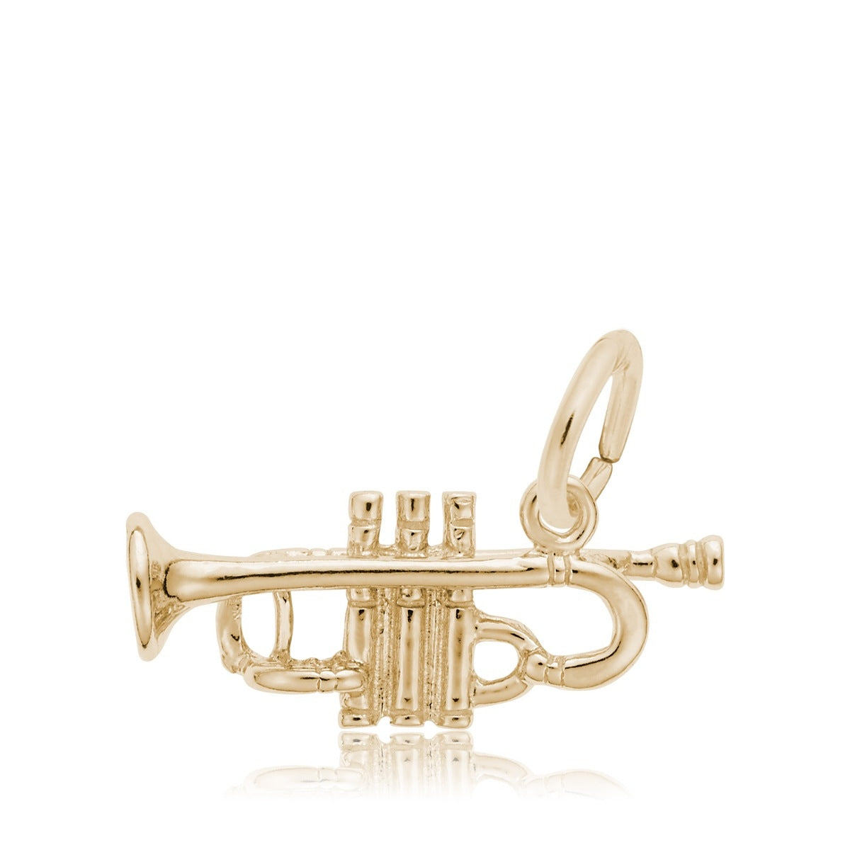 Trumpet Charm in 14K Yellow Gold