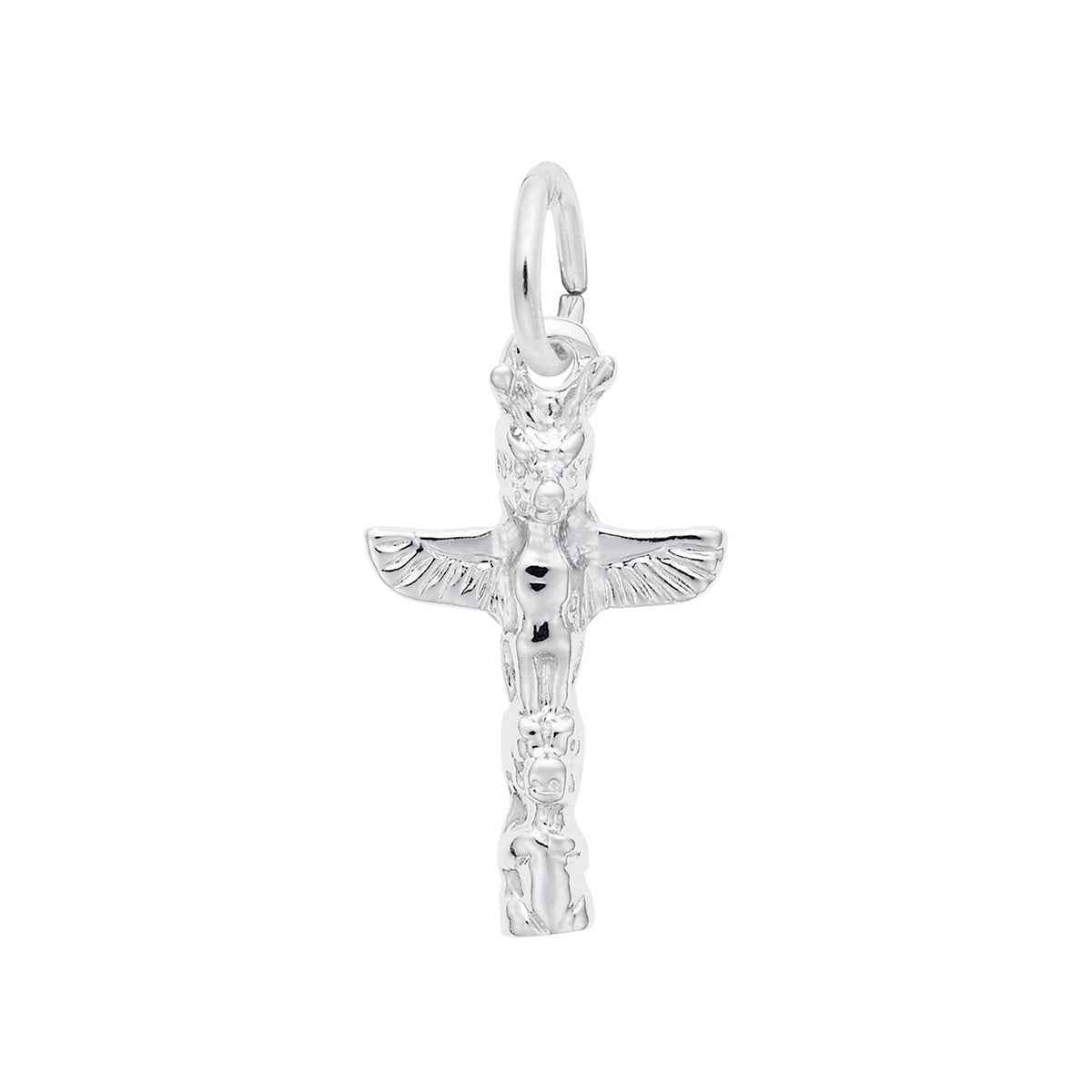 Totem Pole Charm in Sterling Silver