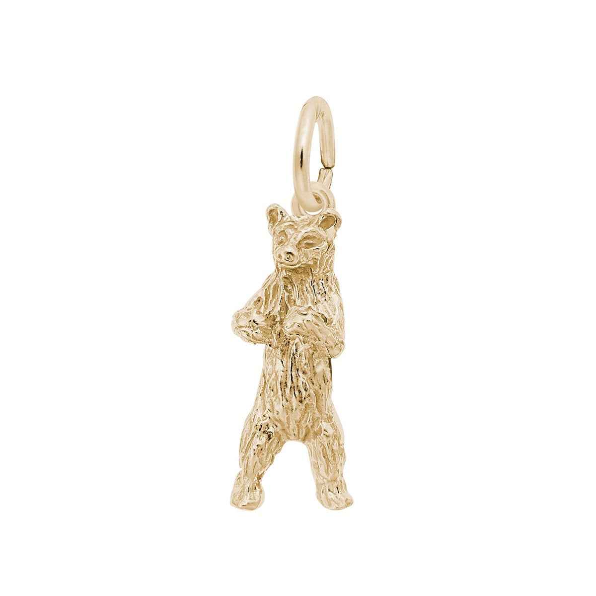 Bear Charm in 14K Yellow Gold