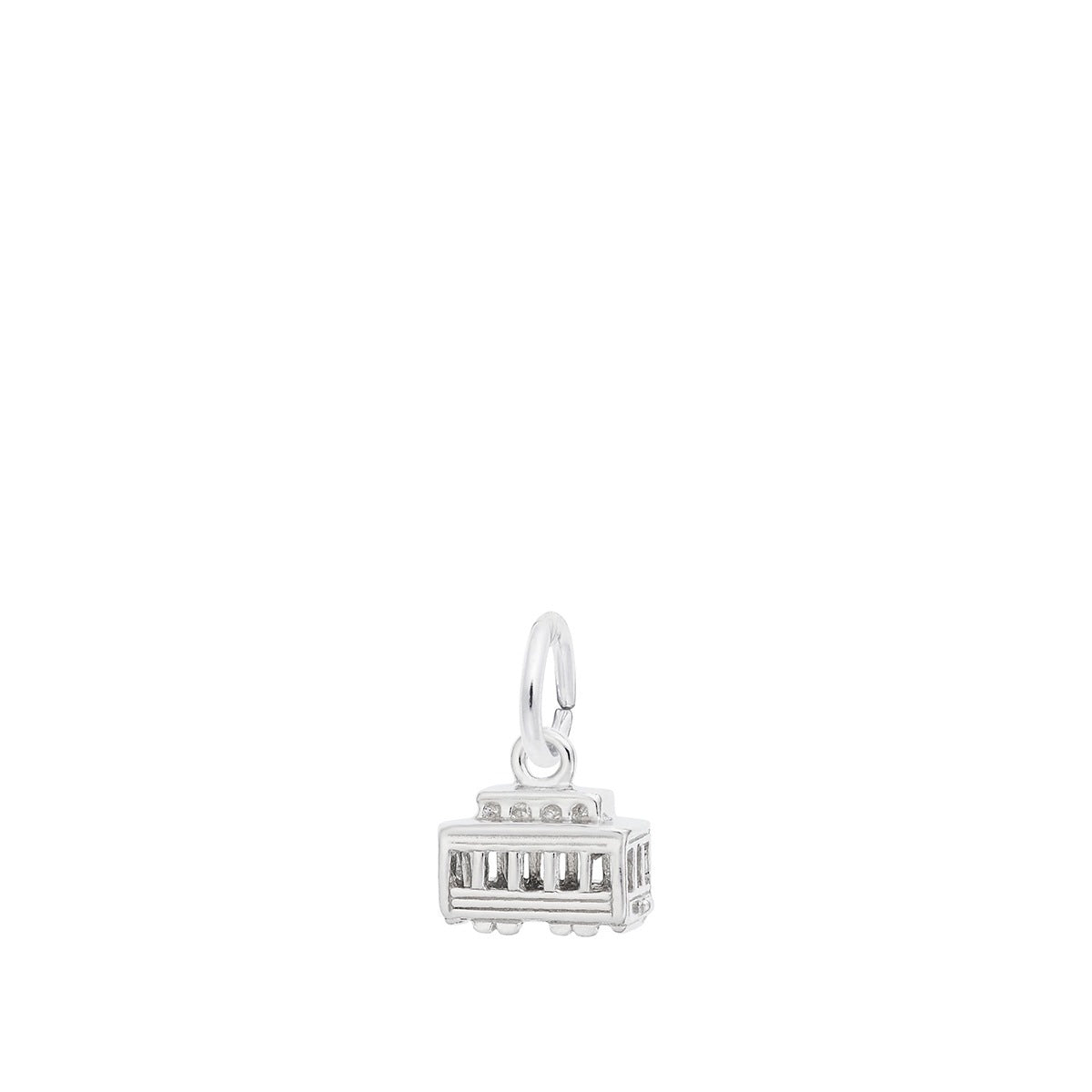 Cable Car Charm in Sterling Silver