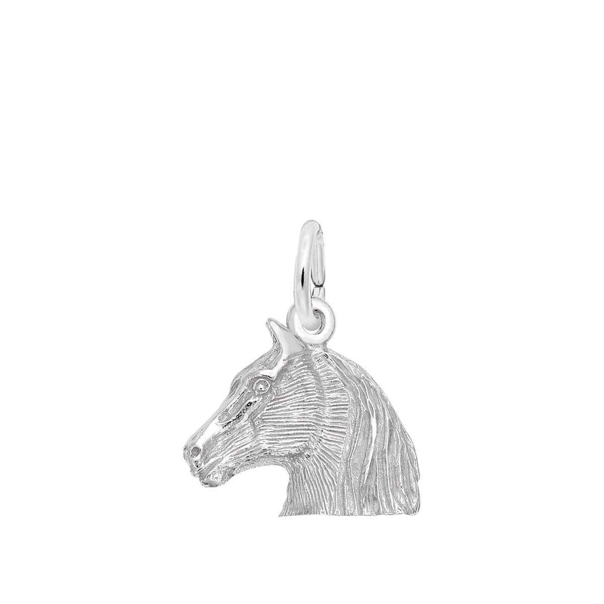 Horse Head Charm in Sterling Silver
