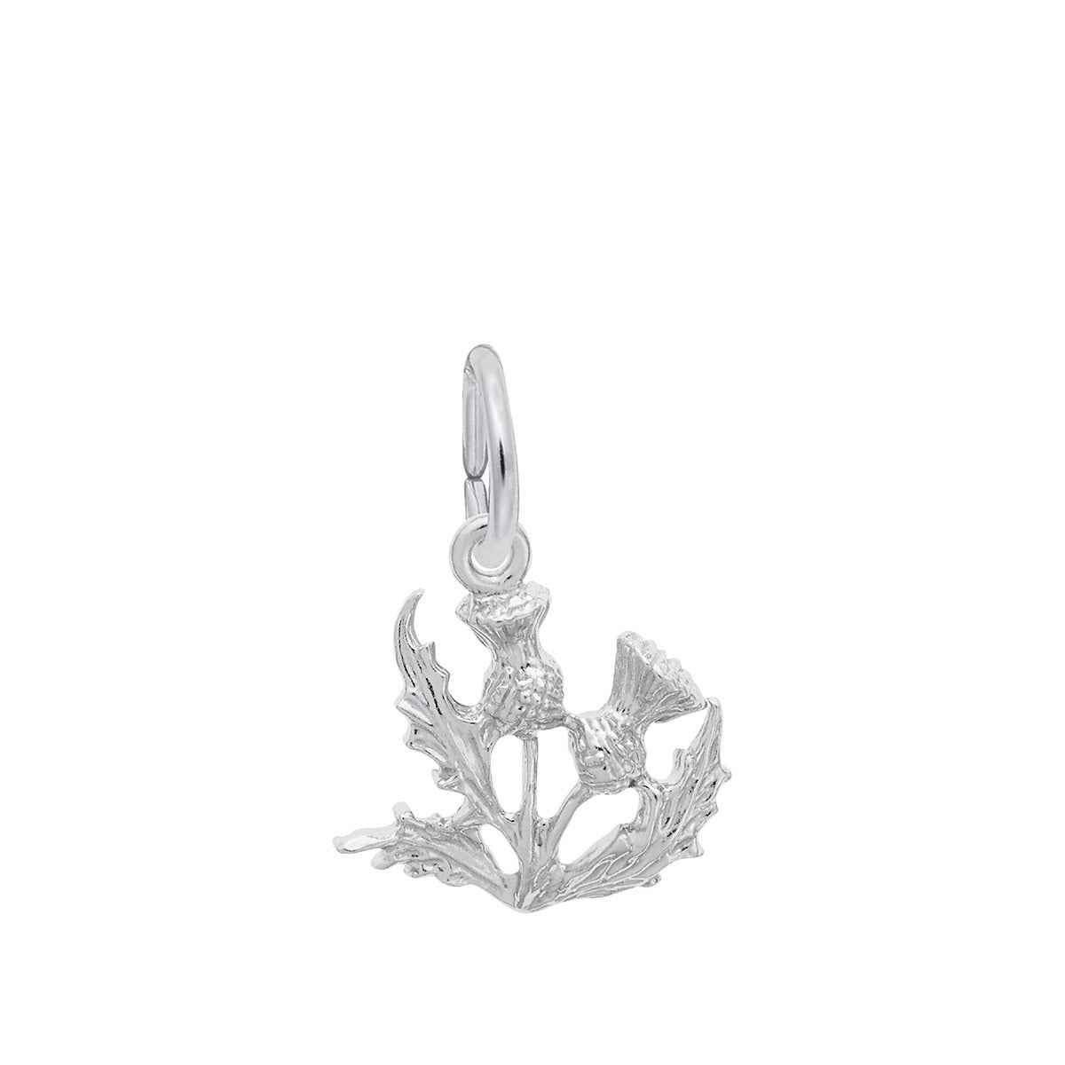 Thistle Charm in Sterling Silver