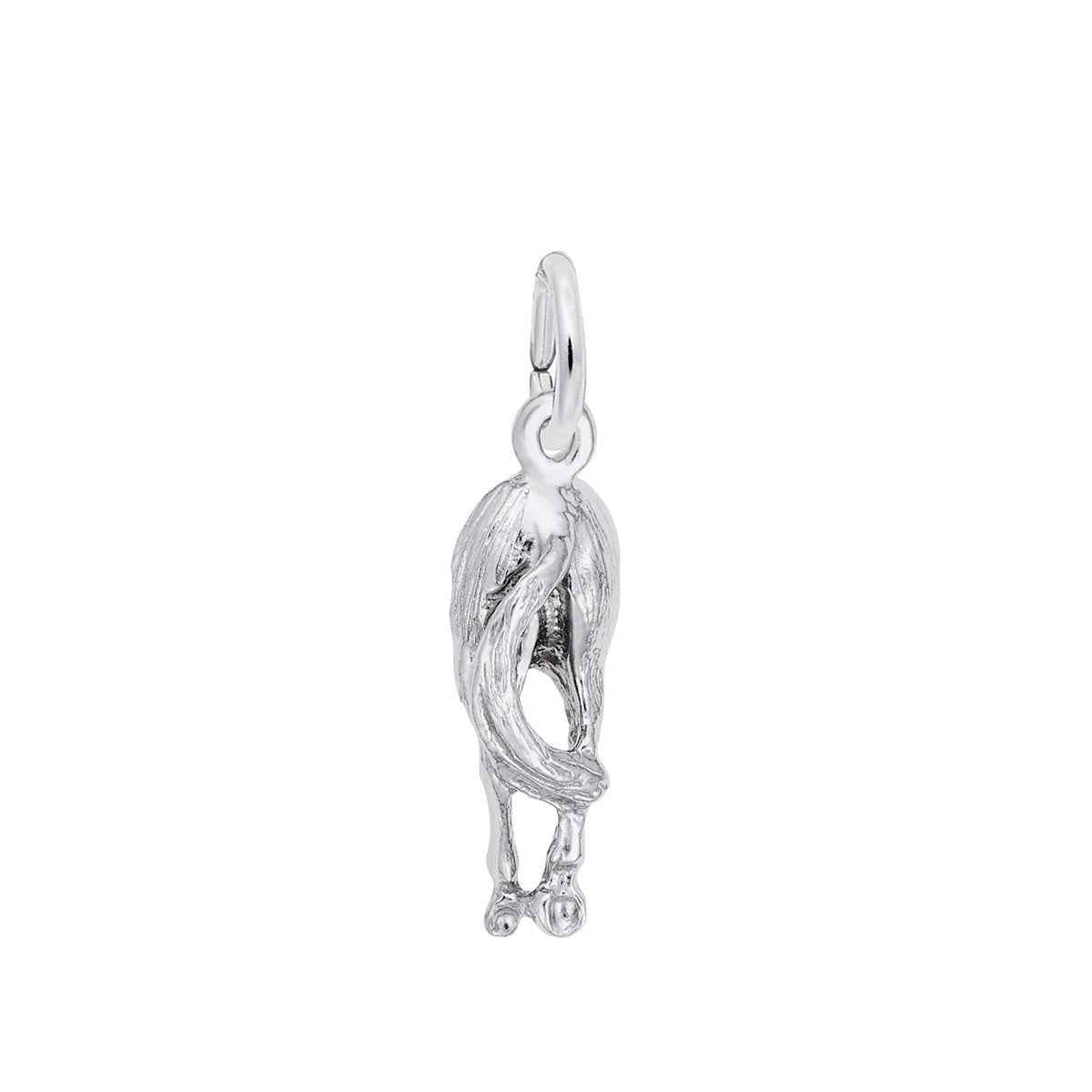 Horse Tail Charm in Sterling Silver