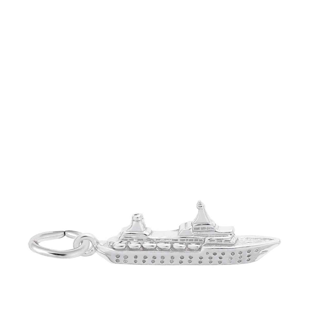 Ship Charm in Sterling Silver