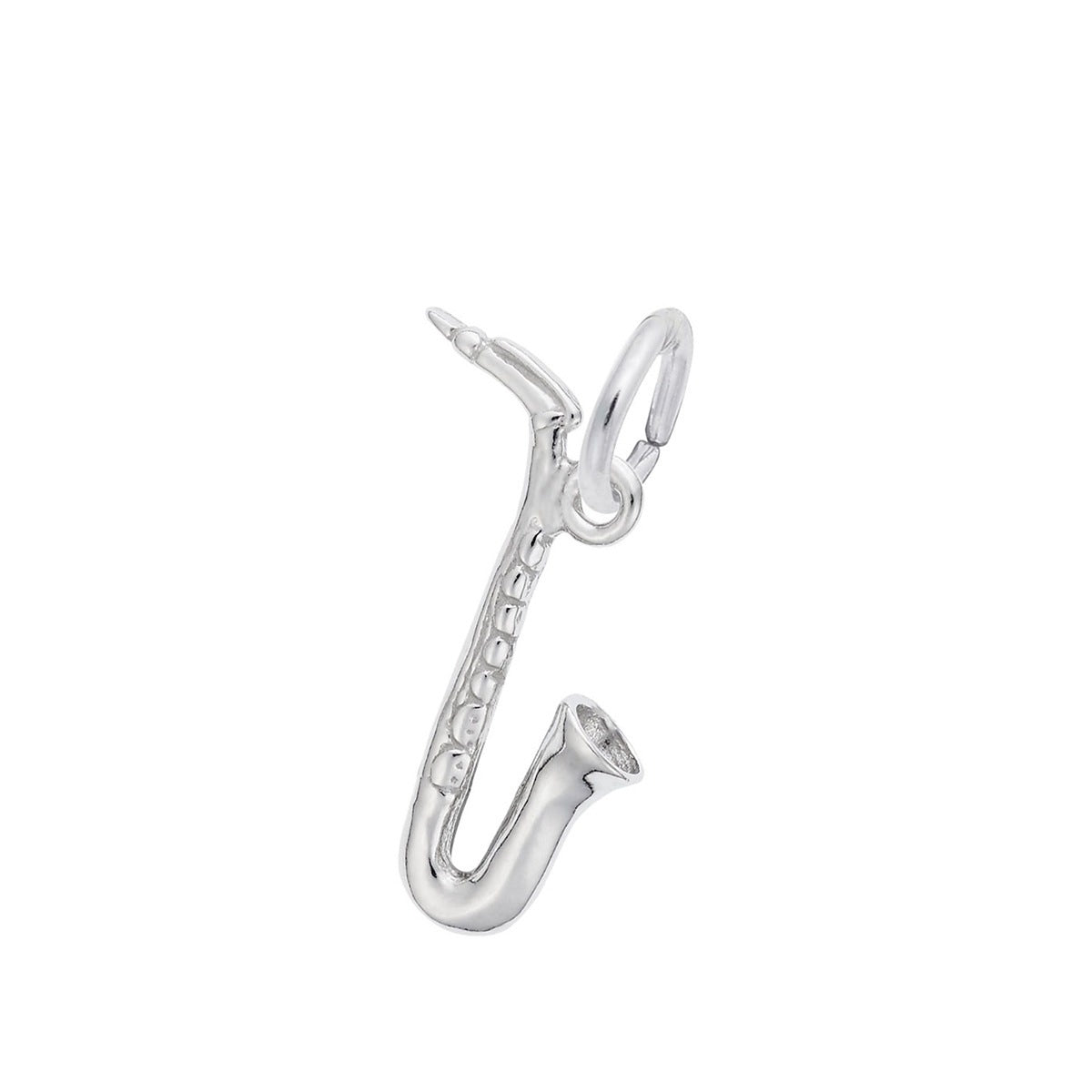 Saxophone Charm in Sterling Silver