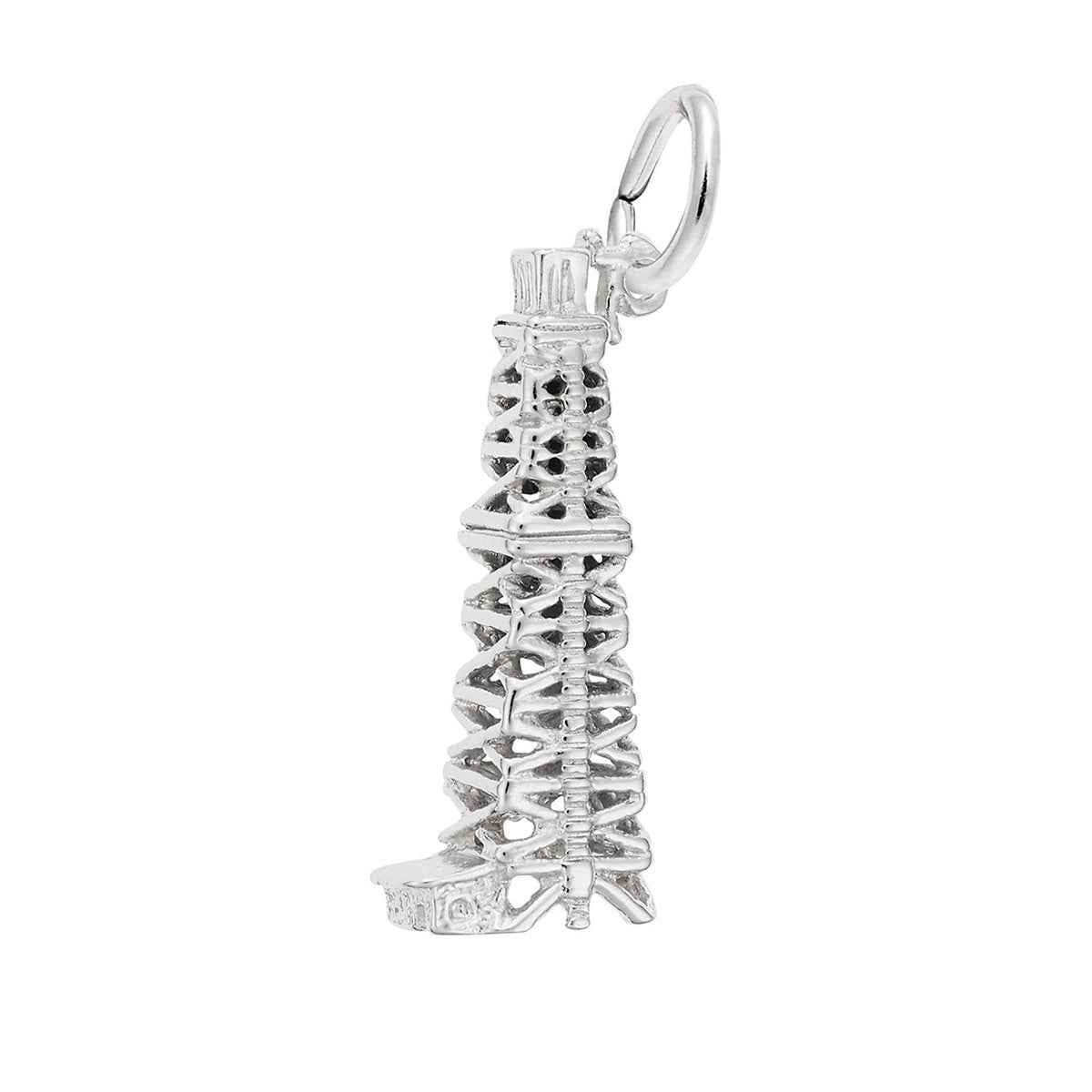 Oil Well Charm in Sterling Silver