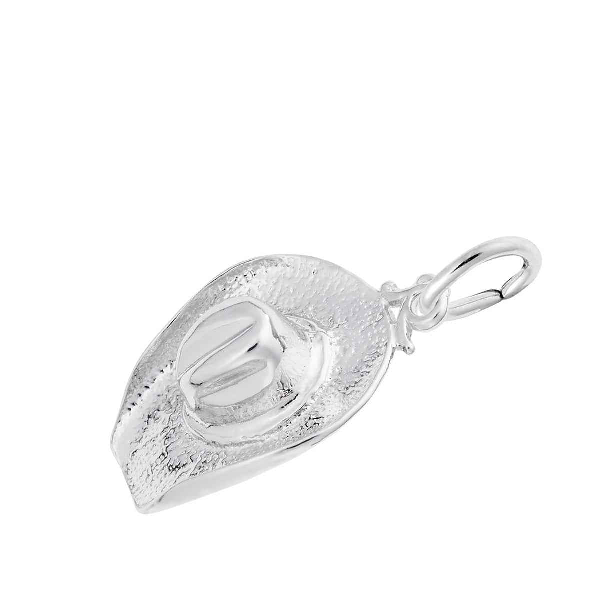 Cowboy Hat Charm in Sterling Silver