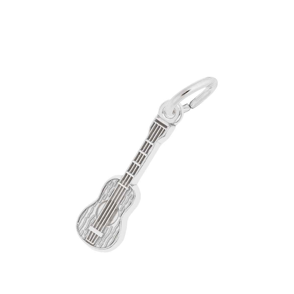 Guitar Charm in Sterling Silver