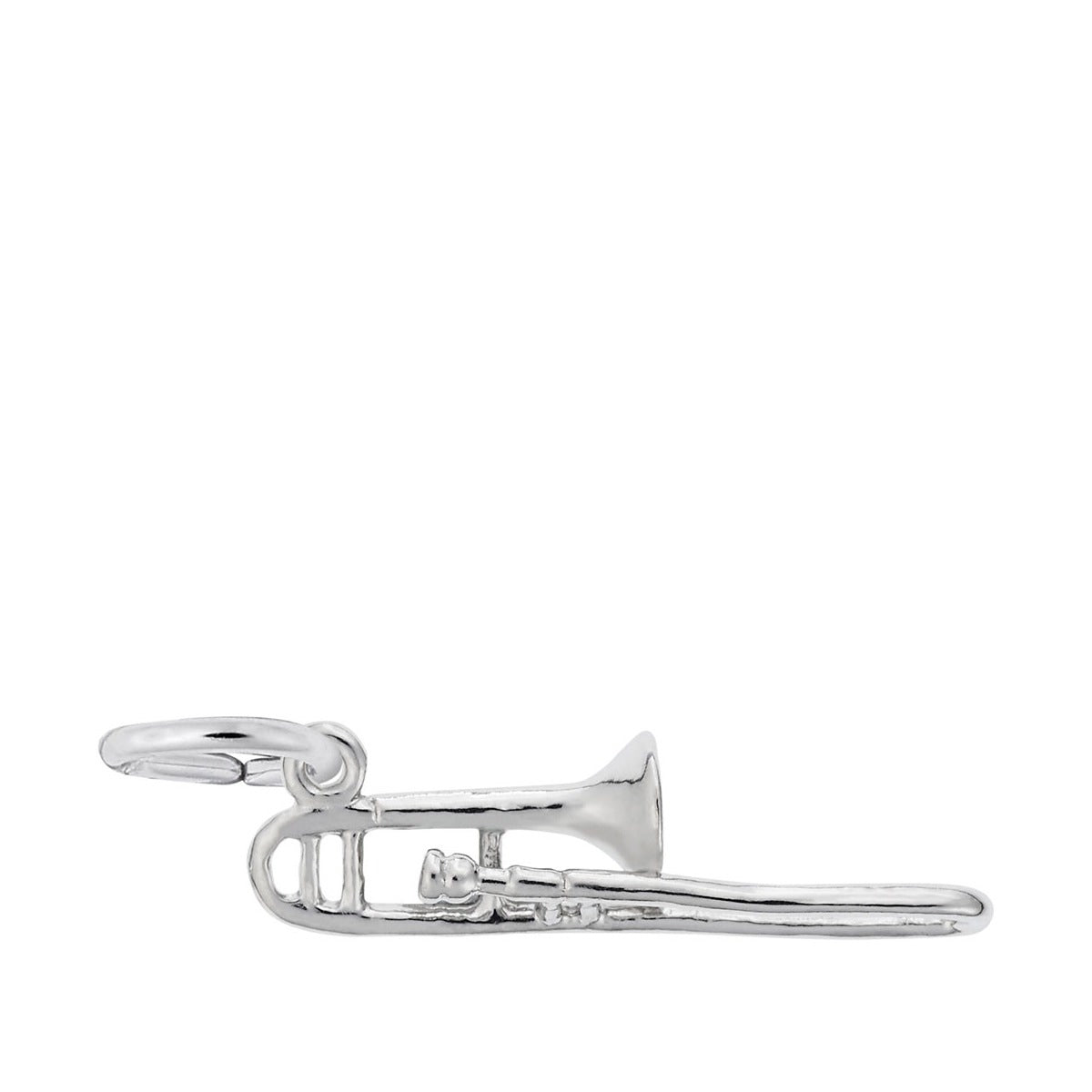 Trombone Charm in Sterling Silver