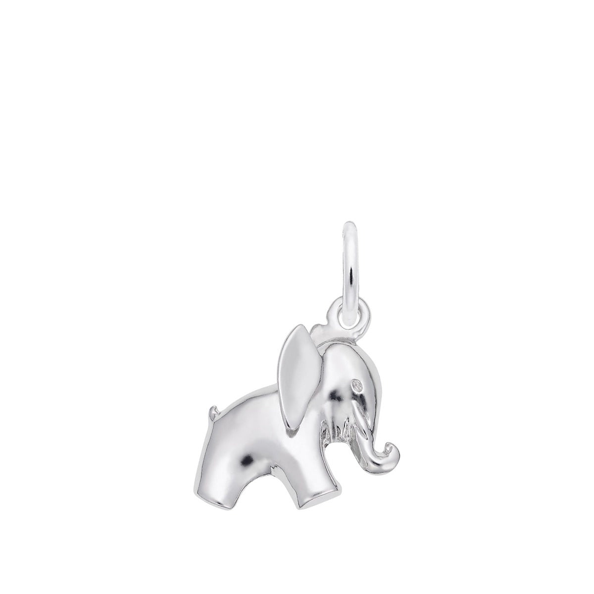 Elephant Charm in Sterling Silver