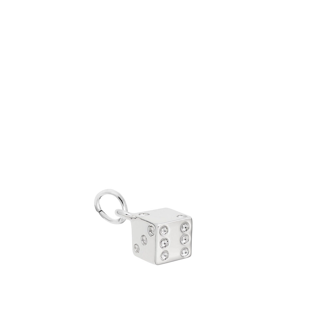 Dice Charm in Sterling Silver