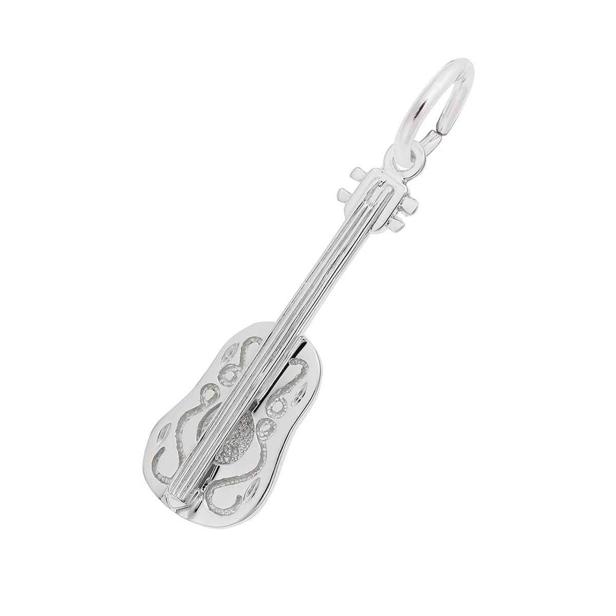 Ukulele Charm in Sterling Silver