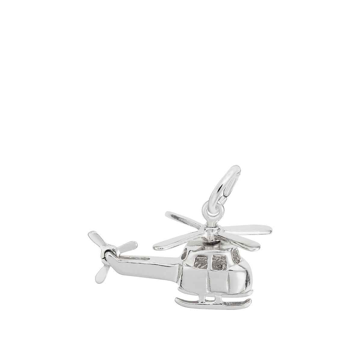 Helicopter Charm in Sterling Silver