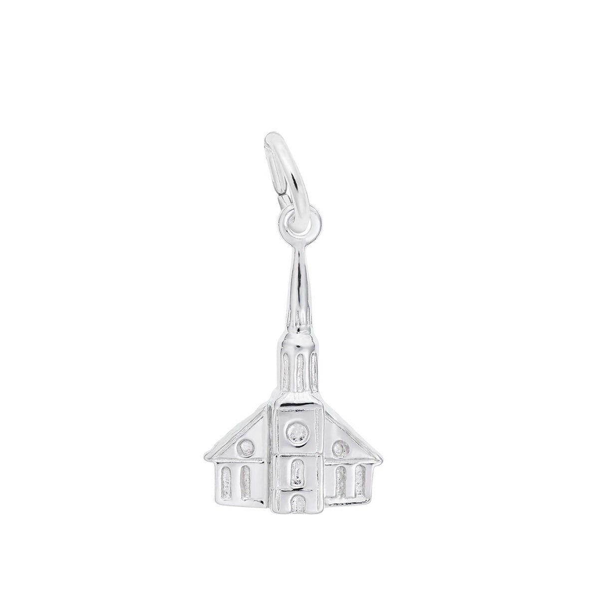 Church Charm in Sterling Silver
