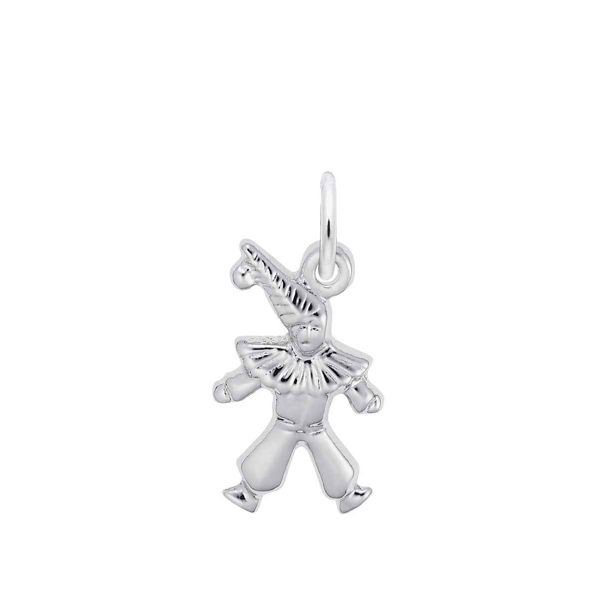Clown Charm in Sterling Silver