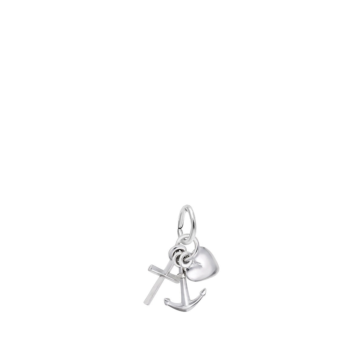 Faith, Hope, Charity Charm in Sterling Silver