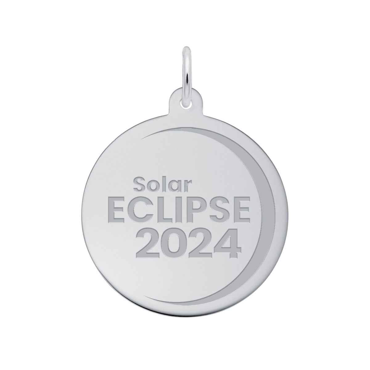 Solar Eclipse Charm in Sterling Silver