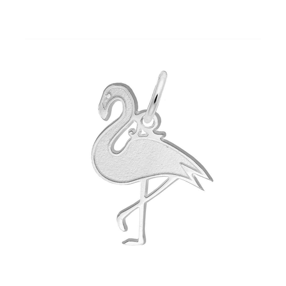 Flamingo Charm in Sterling Silver