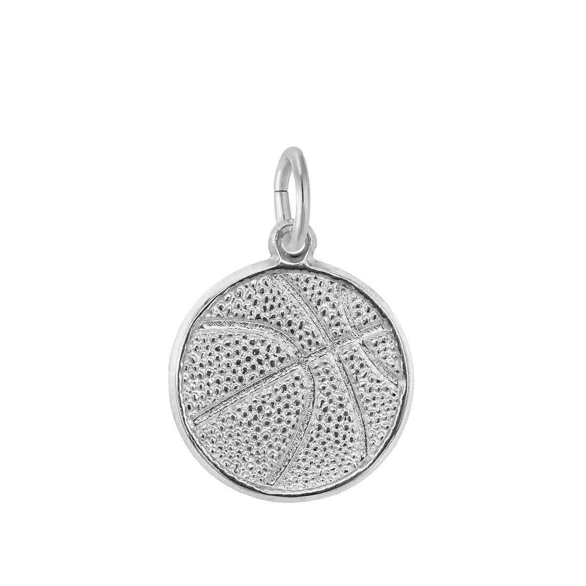 Basketball Charm in Sterling Silver