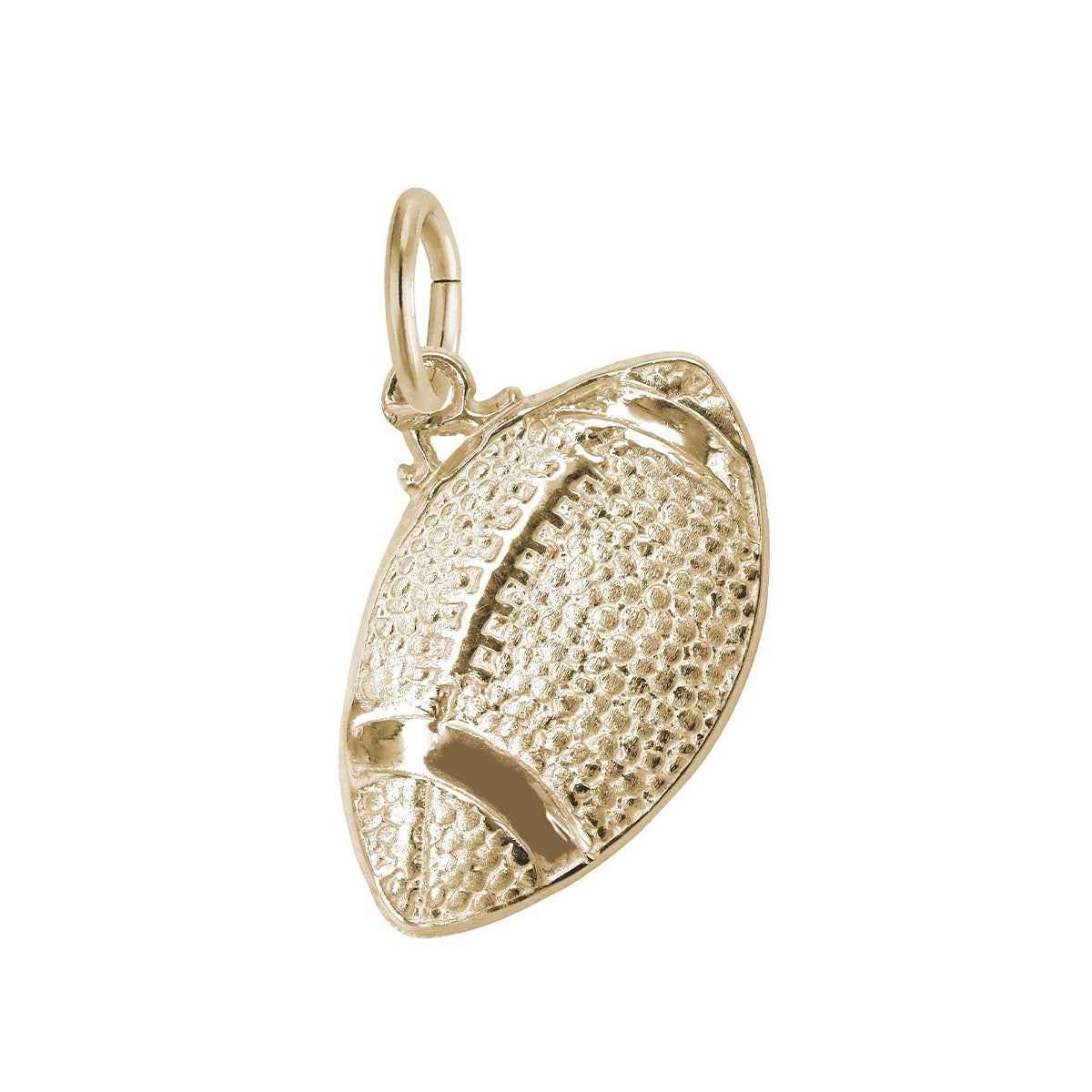 Football Charm in 14K Yellow Gold