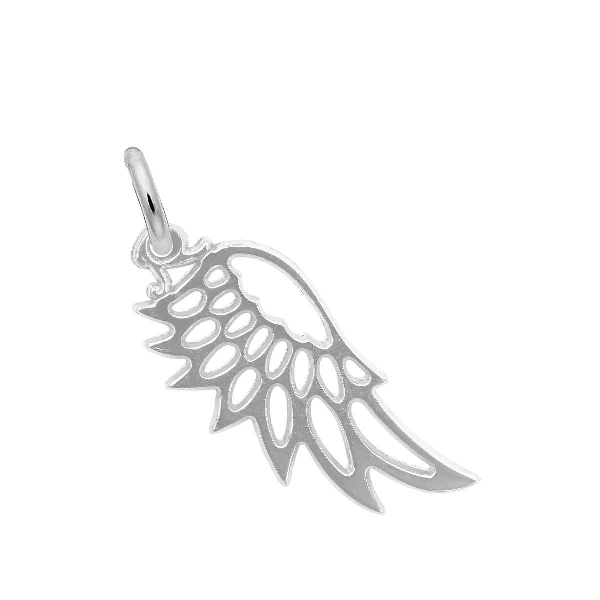 Angel Wing Charm in Sterling Silver