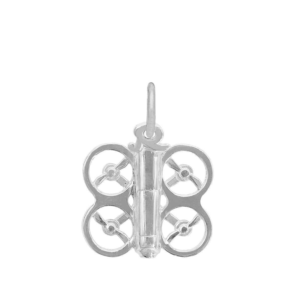 Drone Charm in Sterling Silver