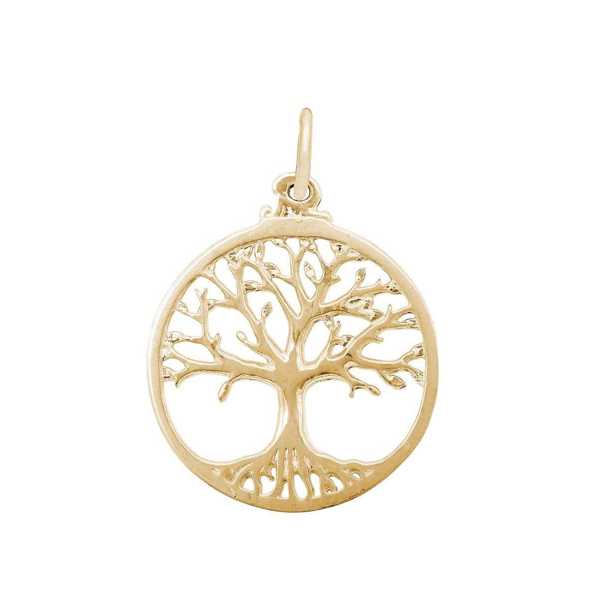 Tree Of Life Root Charm in 14K Yellow Gold