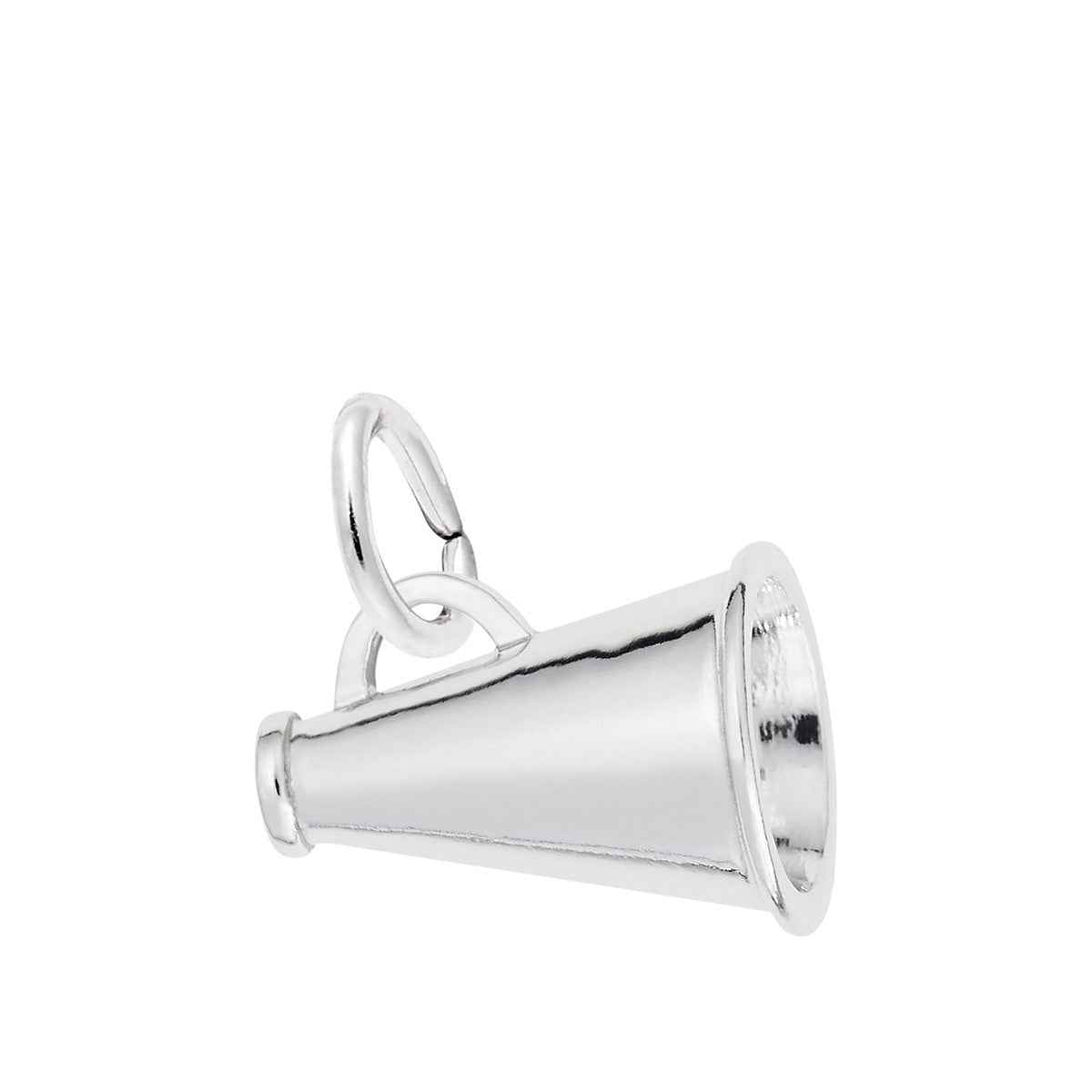 Megaphone Charm in Sterling Silver
