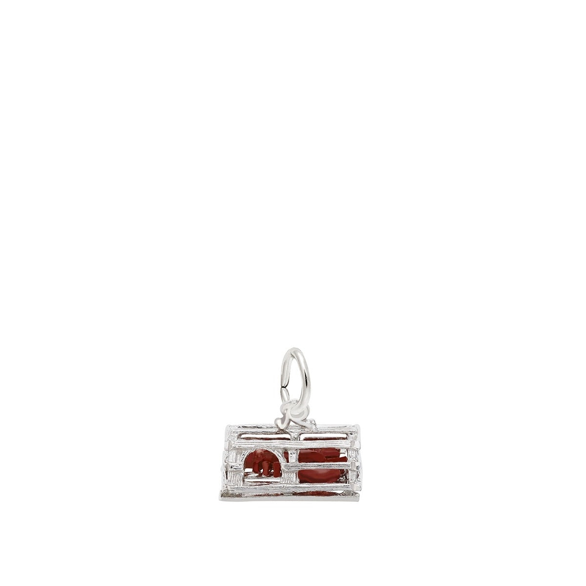 Lobster Trap Charm in Sterling Silver