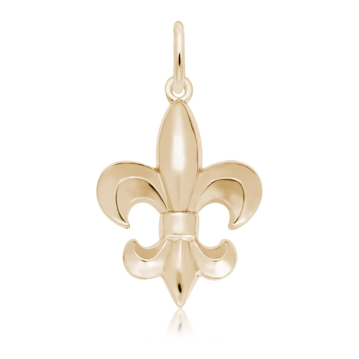 Fleur de Lis Charm in 14K Yellow Gold