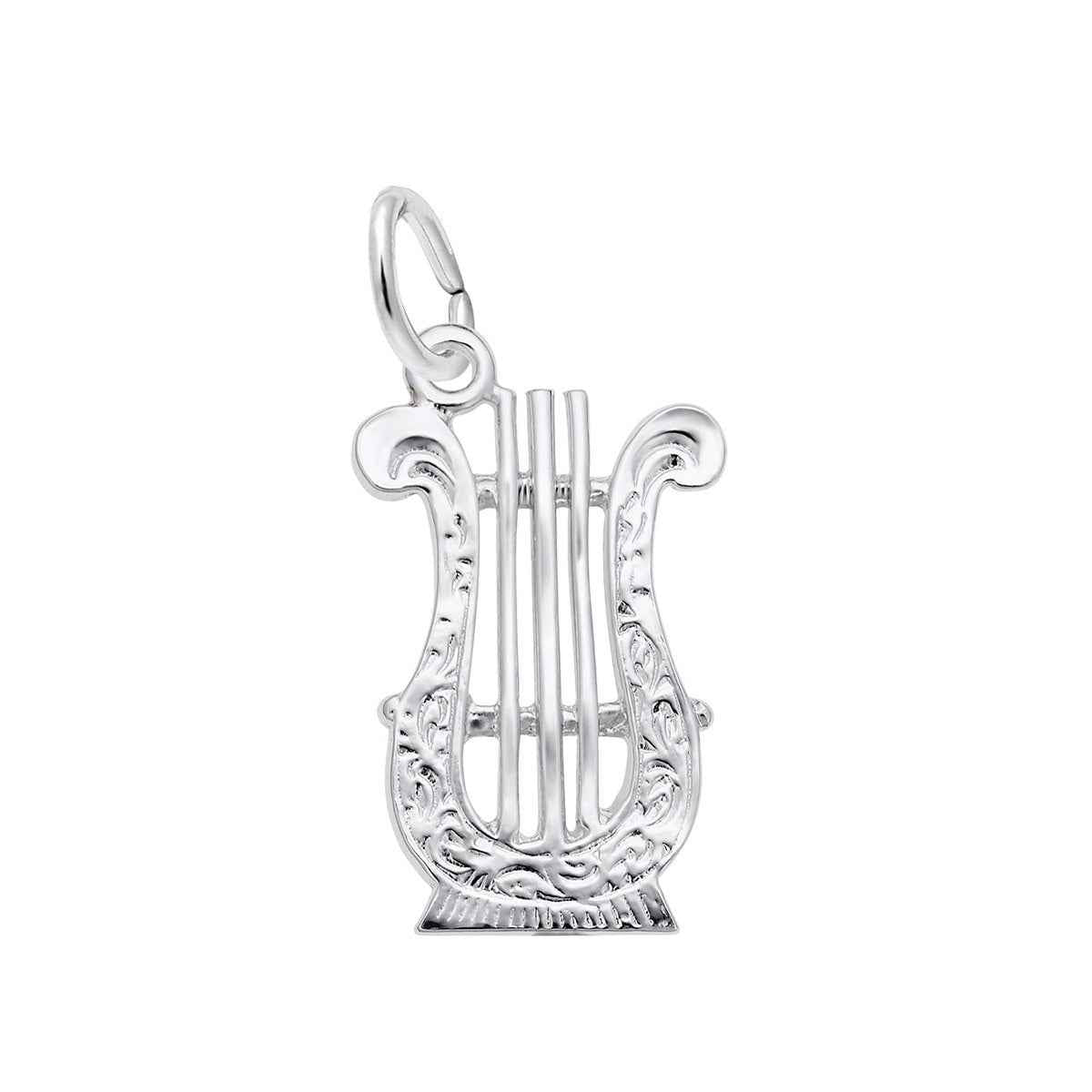 Lyre Charm in Sterling Silver