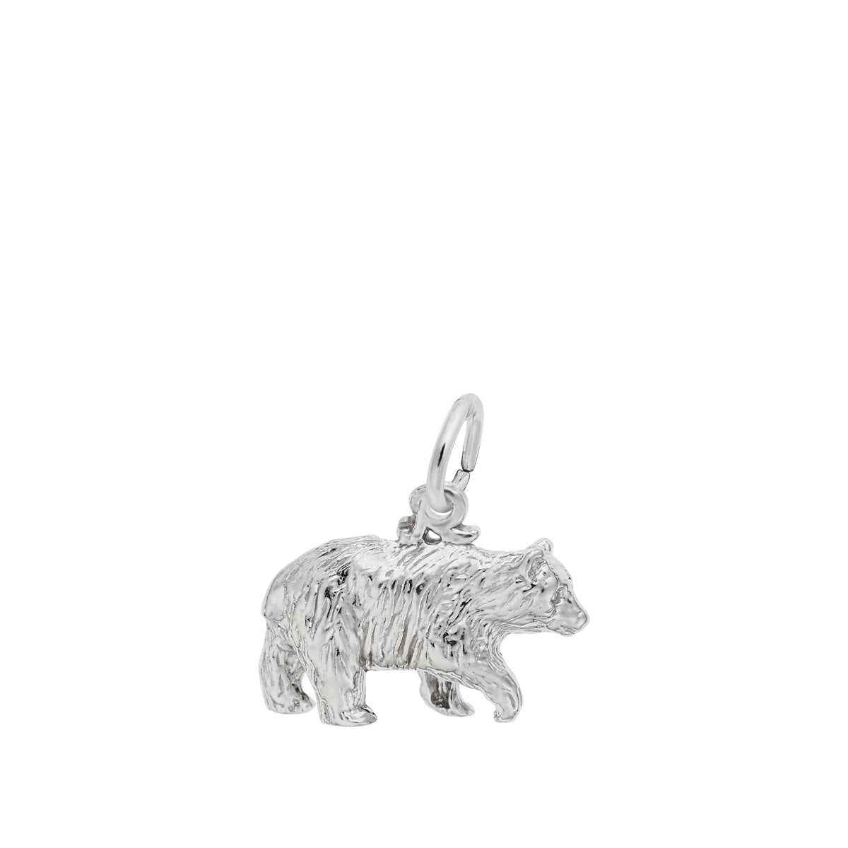 Black Bear Charm in Sterling Silver