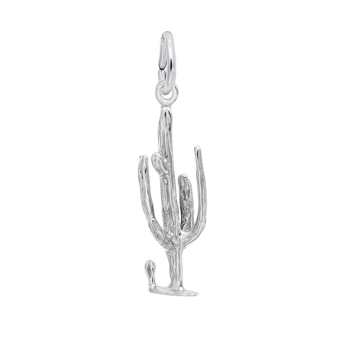 Cactus Charm in Sterling Silver